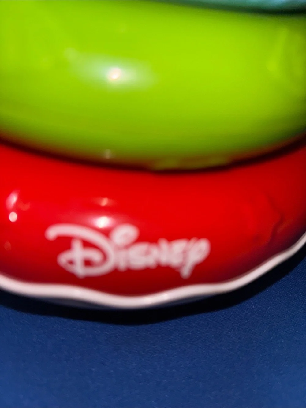 Vintage Baby Mickey Mouse Disney rainbow stacking rings By Clementoni